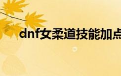 dnf女柔道技能加点（dnf柔道家技能）