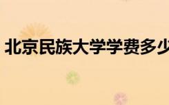 北京民族大学学费多少（北京民族大学学费）