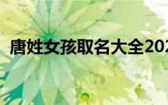 唐姓女孩取名大全2023年（唐姓女孩取名）