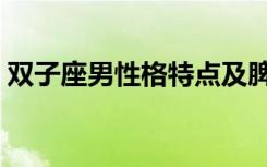 双子座男性格特点及脾气（双子座性格特点）