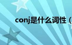 conj是什么词性（prep是什么词性）