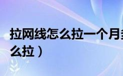 拉网线怎么拉一个月多少钱一个月（拉网线怎么拉）