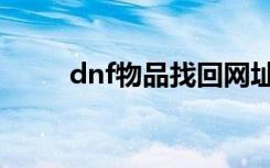 dnf物品找回网址（dnf物品找回）