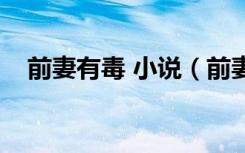 前妻有毒 小说（前妻有毒全文免费阅读）