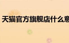 天猫官方旗舰店什么意思（旗舰店什么意思）