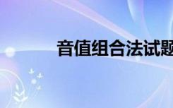 音值组合法试题（音值组合法）