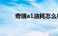 奇瑞a1油耗怎么样（奇瑞a1油耗）