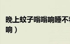 晚上蚊子嗡嗡响睡不着（晚上睡觉蚊子嗡嗡作响）