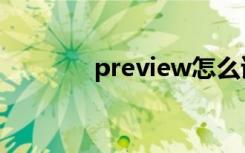 preview怎么读（preview）