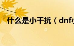 什么是小干扰（dnf小型干扰芯片怎么得）