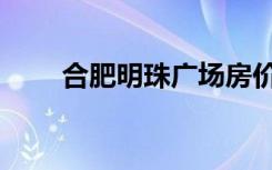 合肥明珠广场房价（合肥明珠广场）