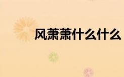风萧萧什么什么（风萧萧对什么）