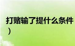 打赌输了提什么条件（打赌输了答应什么条件）
