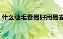 什么睫毛膏最好用最安全（什么睫毛膏最好）