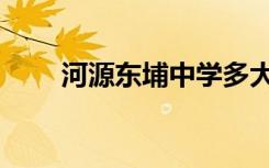 河源东埔中学多大（河源东埔中学）