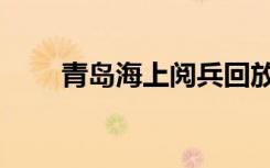 青岛海上阅兵回放（青岛海上阅兵）