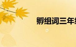 孵组词三年级（孵组词）