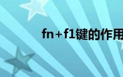 fn+f1键的作用（fn键的作用）