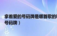 拿着爱的号码牌是哪首歌的歌词歌词是什么意思（拿着爱的号码牌）