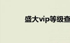 盛大vip等级查询（盛大积分）