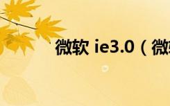 微软 ie3.0（微软ie3 0复刻版）