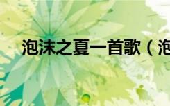 泡沫之夏一首歌（泡沫之夏电视剧歌曲）