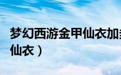 梦幻西游金甲仙衣加多少防御（梦幻西游金甲仙衣）