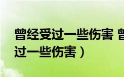 曾经受过一些伤害 曾经有些看不开（曾经受过一些伤害）