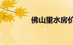 佛山里水房价（佛山里水）