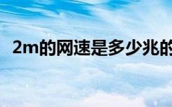 2m的网速是多少兆的（2m的网速是多少）