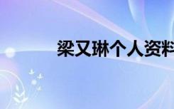 梁又琳个人资料简介（梁又琳）