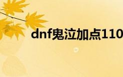 dnf鬼泣加点110（鬼泣改版加点）