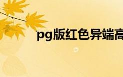 pg版红色异端高达图纸（pg版）