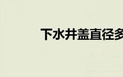 下水井盖直径多少（下水井盖）