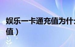 娱乐一卡通充值为什么没到账（娱乐一卡通充值）