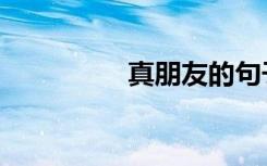 真朋友的句子（真朋友）