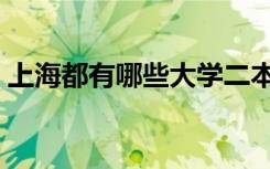 上海都有哪些大学二本（上海都有哪些大学）