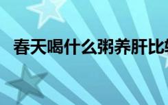 春天喝什么粥养肝比较好（春天喝什么粥）