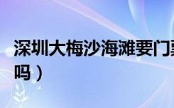 深圳大梅沙海滩要门票吗（深圳大梅沙要门票吗）