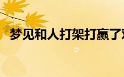 梦见和人打架打赢了对方（梦见和人打架）