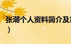 张潮个人资料简介及家世（张潮个人资料简介）