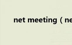 net meeting（netmeeting是什么）