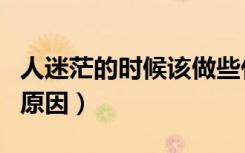 人迷茫的时候该做些什么（人迷茫的时候两种原因）