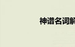 神谱名词解释（神谱）