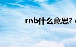 rnb什么意思?（rnb什么意思）
