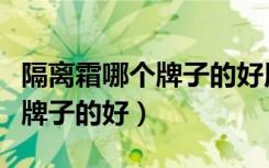 隔离霜哪个牌子的好用适合黄皮（隔离霜哪个牌子的好）
