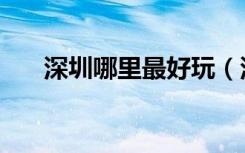 深圳哪里最好玩（深圳最好玩的地方）