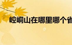 崆峒山在哪里哪个省市（崆峒山在哪里）