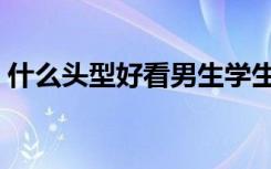 什么头型好看男生学生（什么头型好看男生）