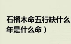 石榴木命五行缺什么1980年是什么命（1980年是什么命）